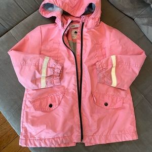 H&M girls rain jacket size 3-4